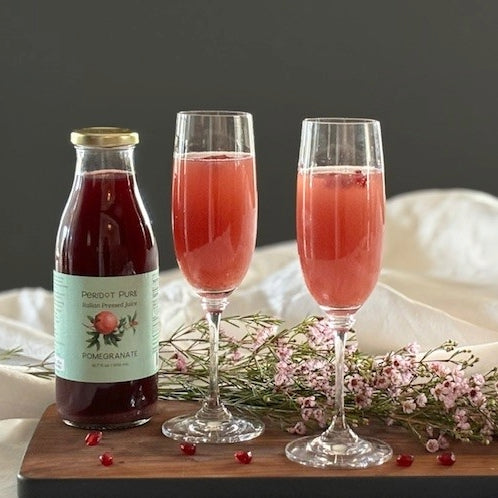 Peridot Pure Pomegranate Prosecco Spritz