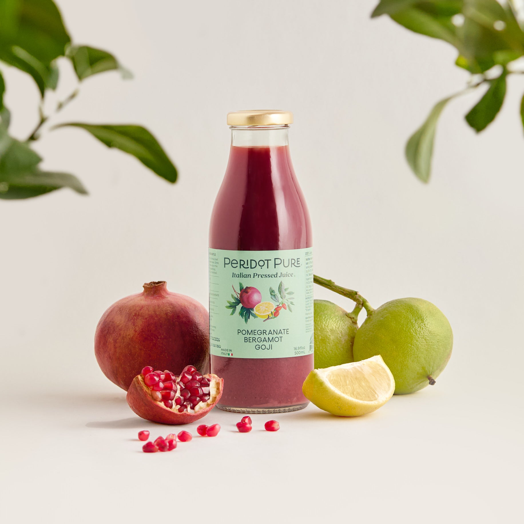 Peridot Pure Pomegranate Bergamot Goji Italian Pressed Juice, 16.9 fl oz